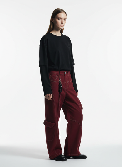 Retro Cargo Barrel Pants