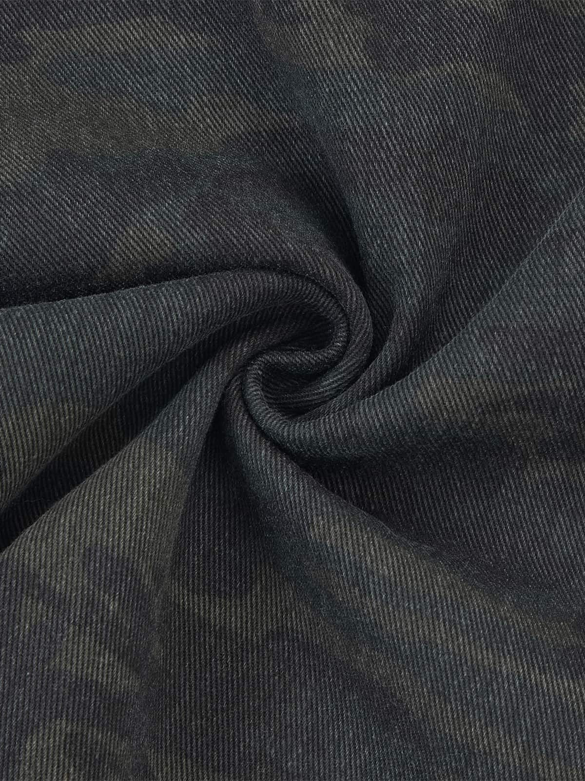 Retro Camo Multi-Pocket Cargo Barrel Pants