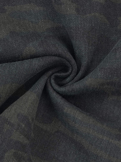 Retro Camo Multi-Pocket Cargo Barrel Pants