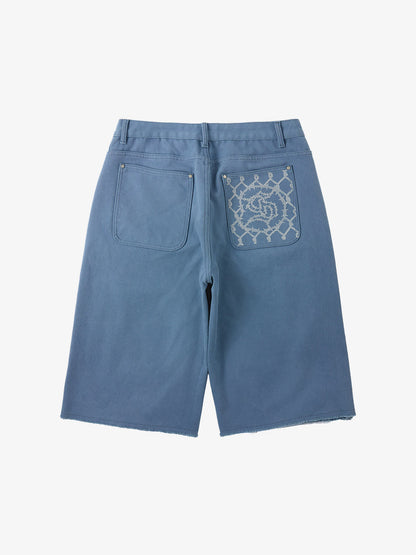 Supermade Multi-Element Appliqu¨¦ Patchwork Denim Suit?