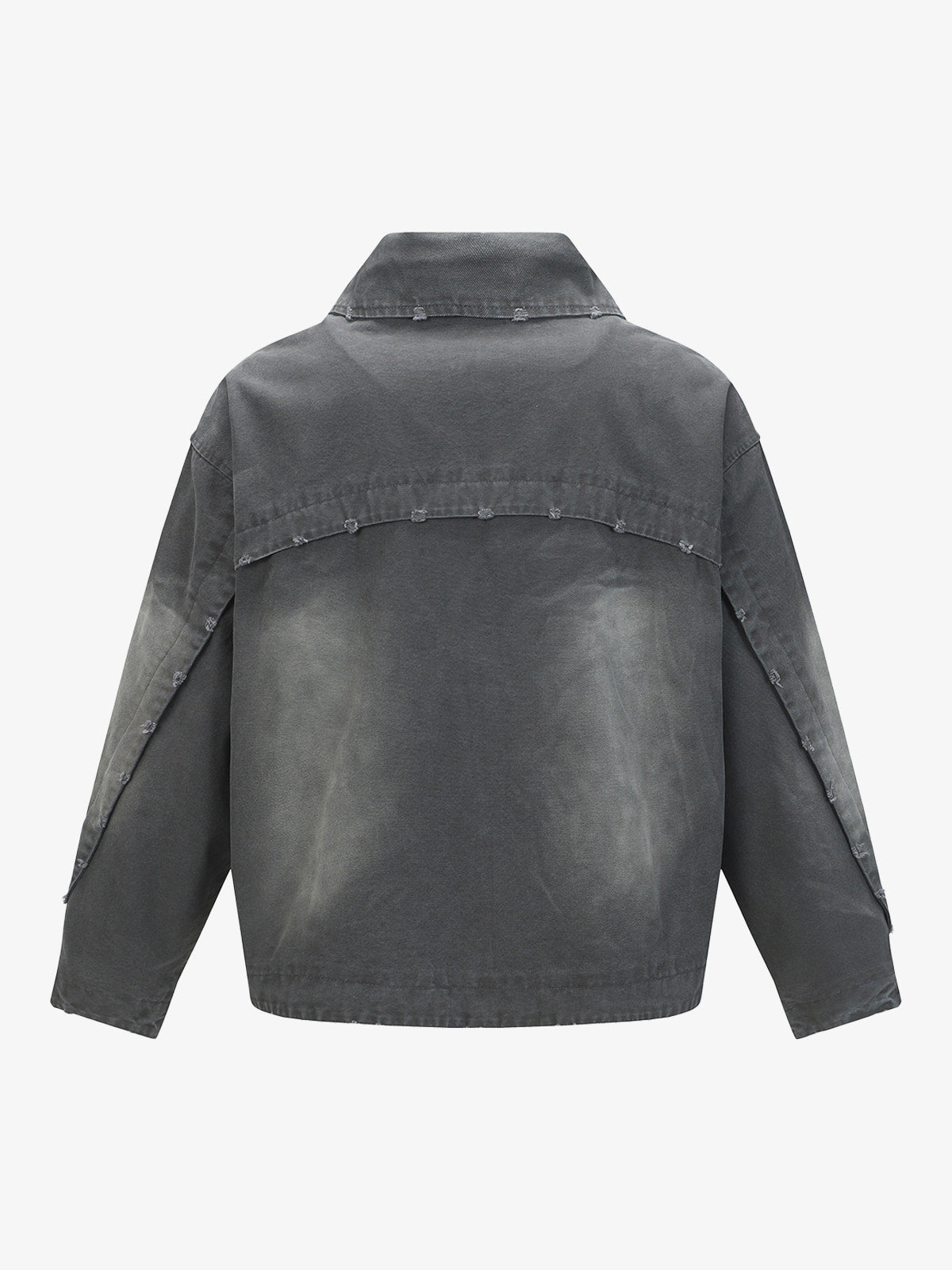 Thesupermade Street Punk Heavy-duty Studded Distressed Jacket 