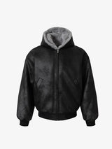 Winter-Ready Corduroy Jacket with Faux Fur Trim for Men 