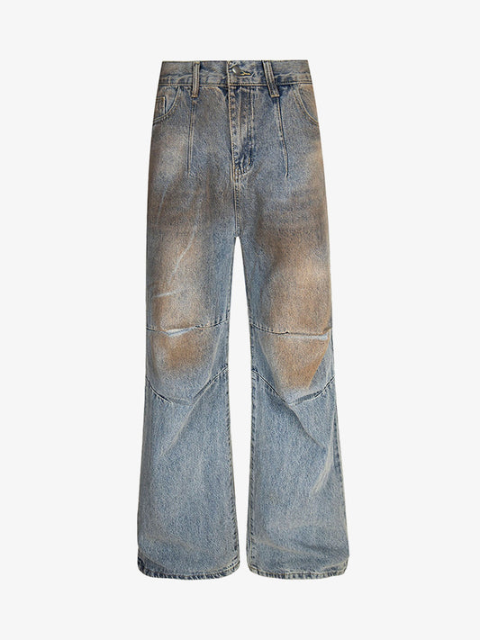 Retro Distressed Dirty Jeans 