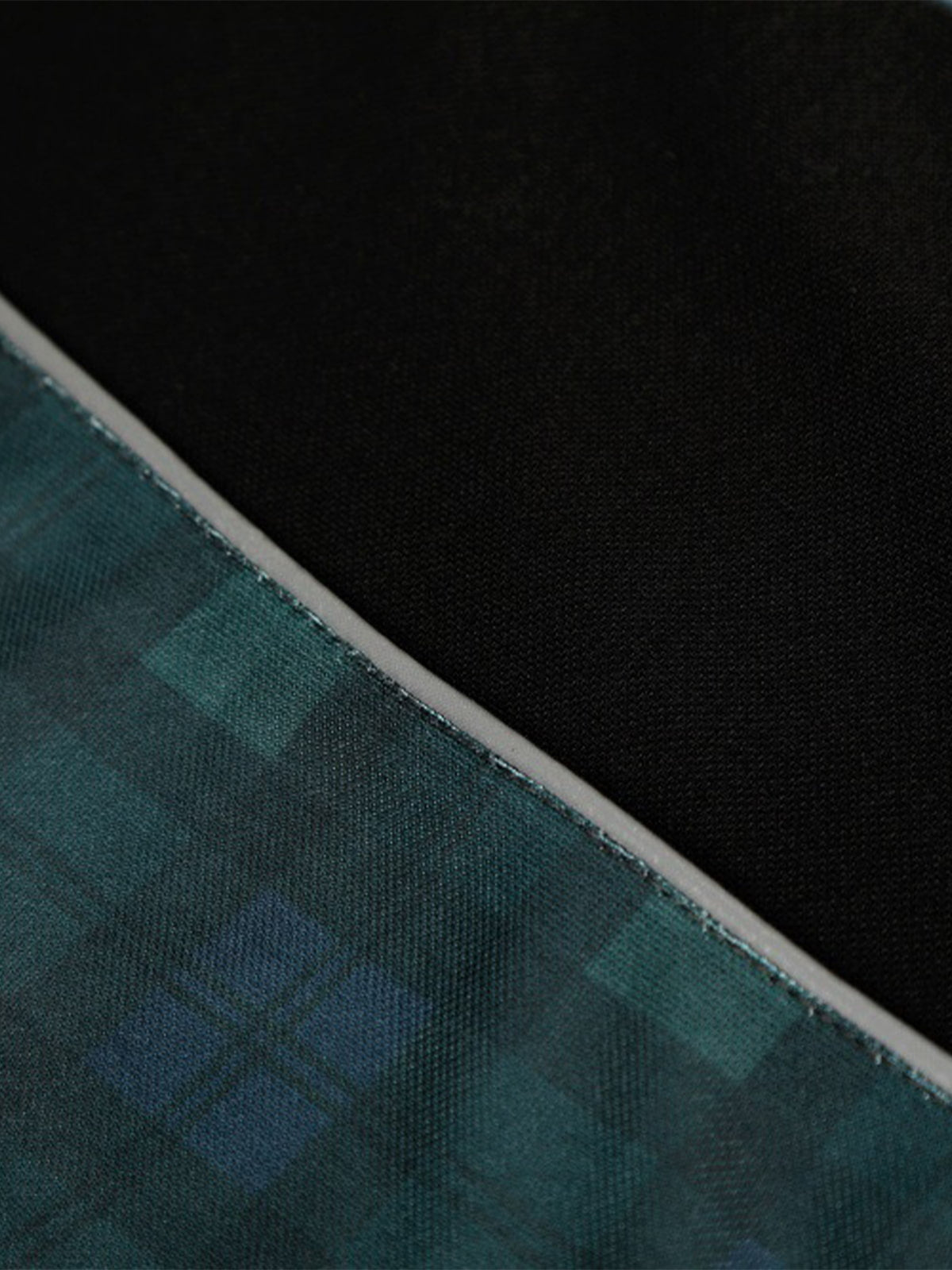 Polyester Long Sleeve Plaid Football Jersey with V-Neck and Team Logo Design?