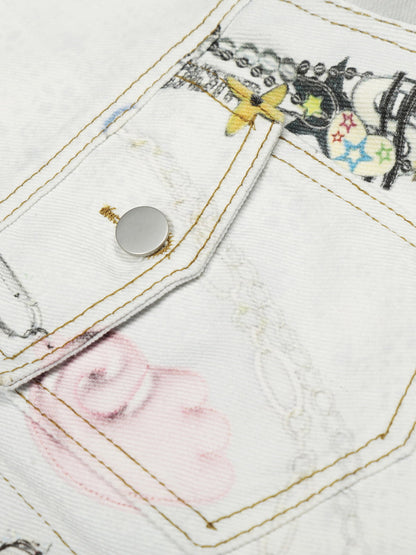 Stylish Embellished Denim Jacket for Women - Perfect for Casual and Trendy Looks 