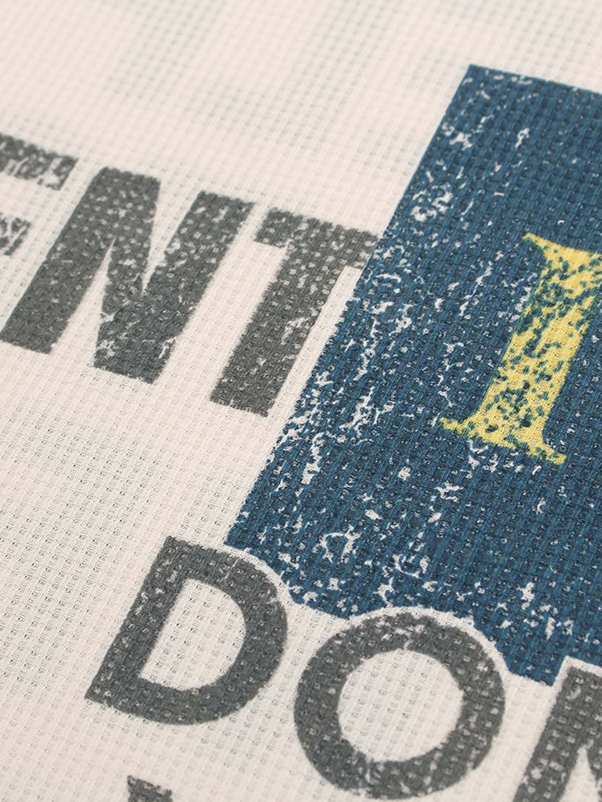 Retro Portrait Letter Print Long-sleeved T-shirt 