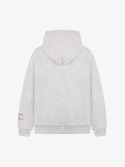 Cotton Blend Hoodie with Hair Clip Print Design for Men and Women?