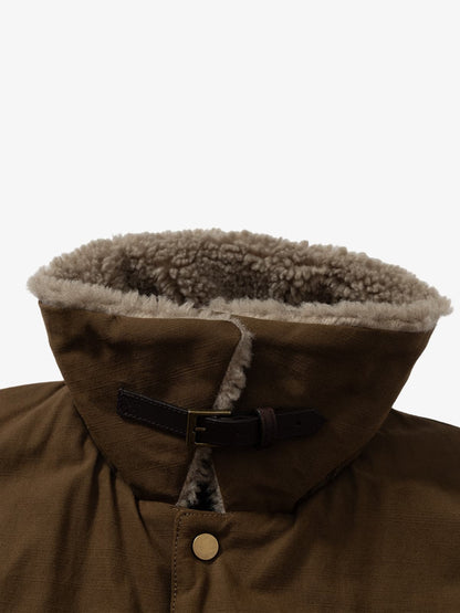 Winter-Ready Corduroy Jacket with Faux Fur Trim for Men 