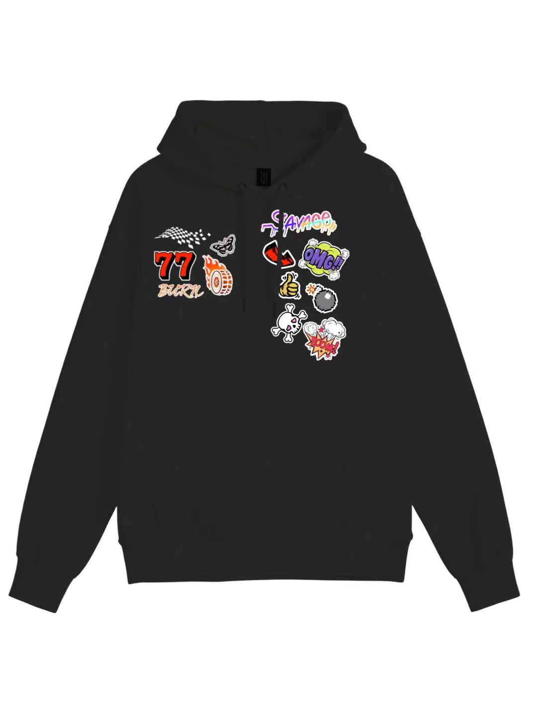 Trendy Fun Art Patterns Hoodie 