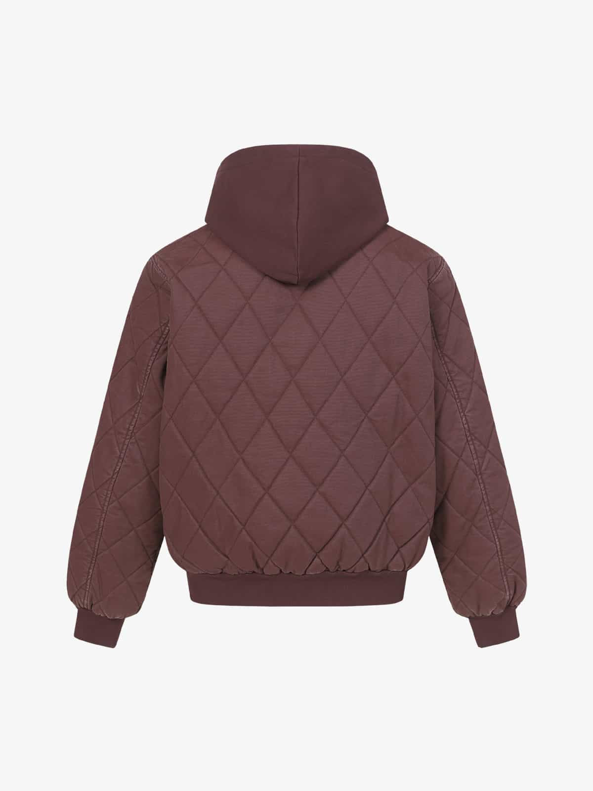 Quilted Hooded Jacket with Pockets - Perfect for Casual and Outdoor Wear 