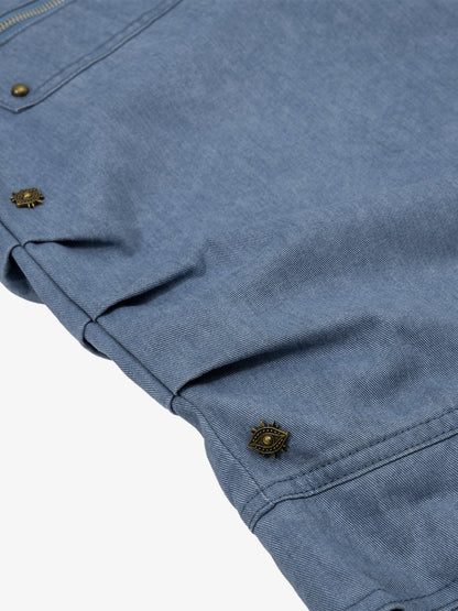 Black Denim Cargo Pants with Zippered Pockets Wide Leg High Waist Jeans?