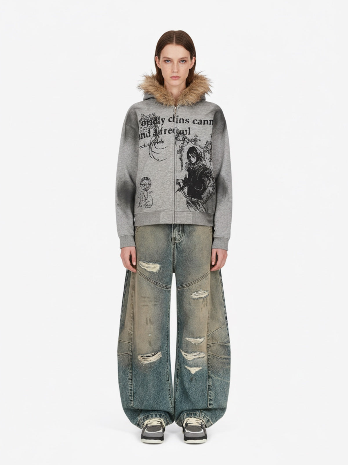 Supermade × Mortemartt Graphic Hooded Jacket- 2279