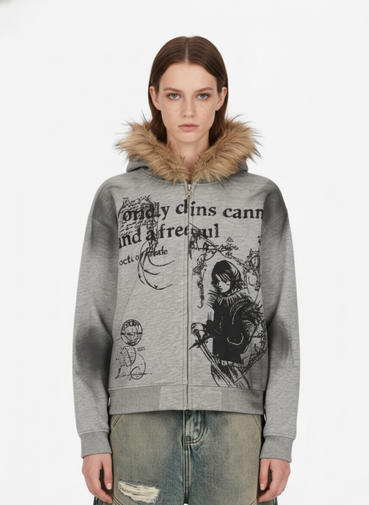 Supermade × Mortemartt Graphic Hooded Jacket- 2279