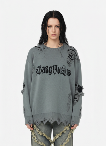 Thesupermade High Street Hip Hop Washed Distressed Jeans - 2069