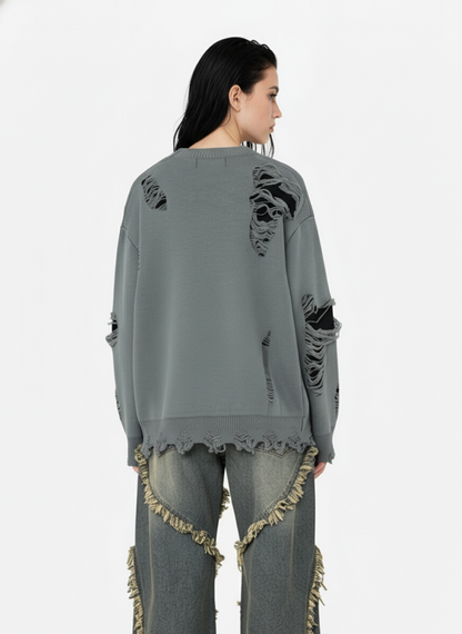 Thesupermade High Street Hip Hop Washed Distressed Jeans - 2069