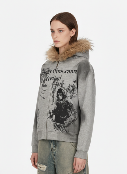 Supermade × Mortemartt Graphic Hooded Jacket- 2279