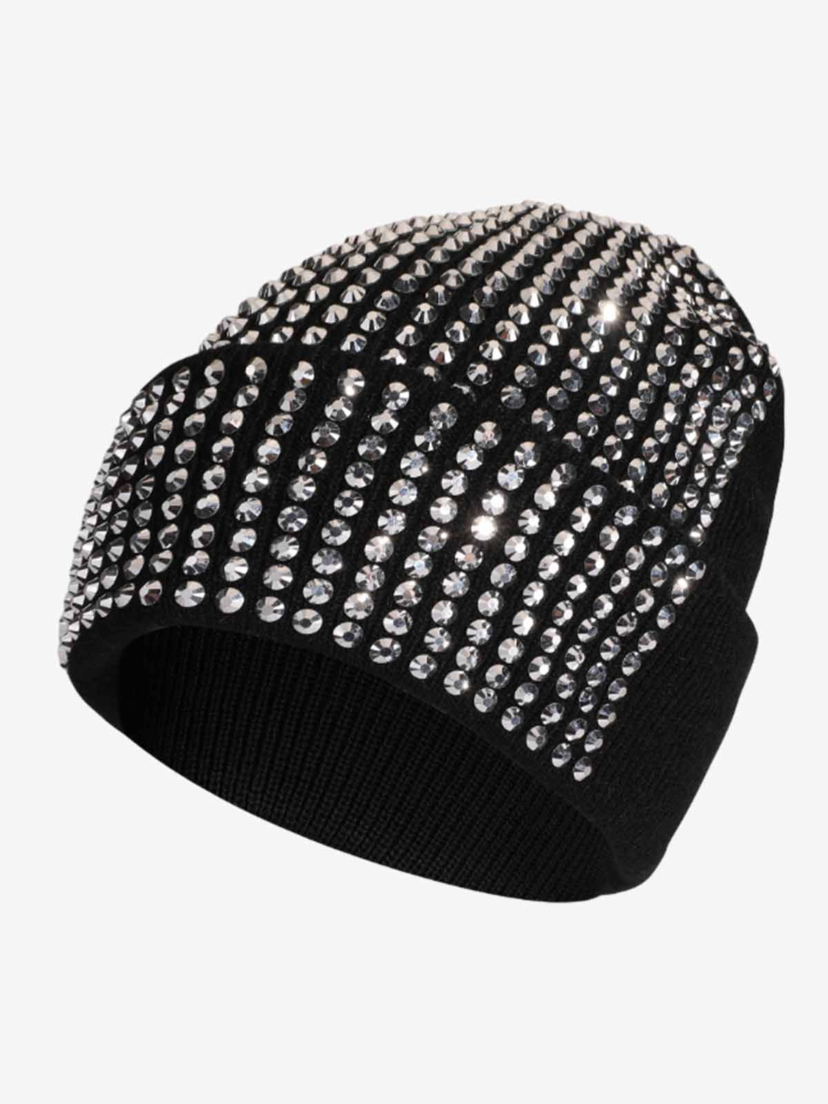 Knitted Rhinestone Beanie Hat with Sequins and Sparkle Design for Women and Men Fashion Winter Warm Cap?