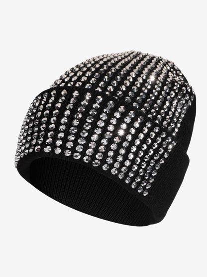 Knitted Rhinestone Beanie Hat with Sequins and Sparkle Design for Women and Men Fashion Winter Warm Cap?