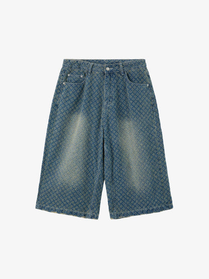 Light Blue Denim Wide-Leg Bermuda Shorts for Women High Waist Relaxed Fit Summer Casual Pants?