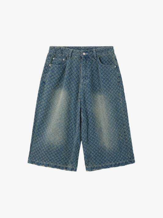 Light Blue Denim Wide-Leg Bermuda Shorts for Women High Waist Relaxed Fit Summer Casual Pants?