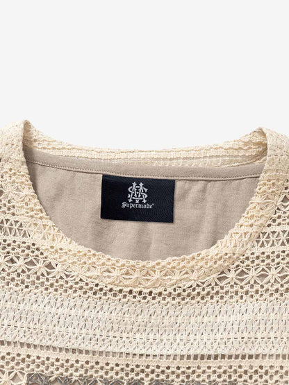 Hollow Portrait Totem Lined Blouse 