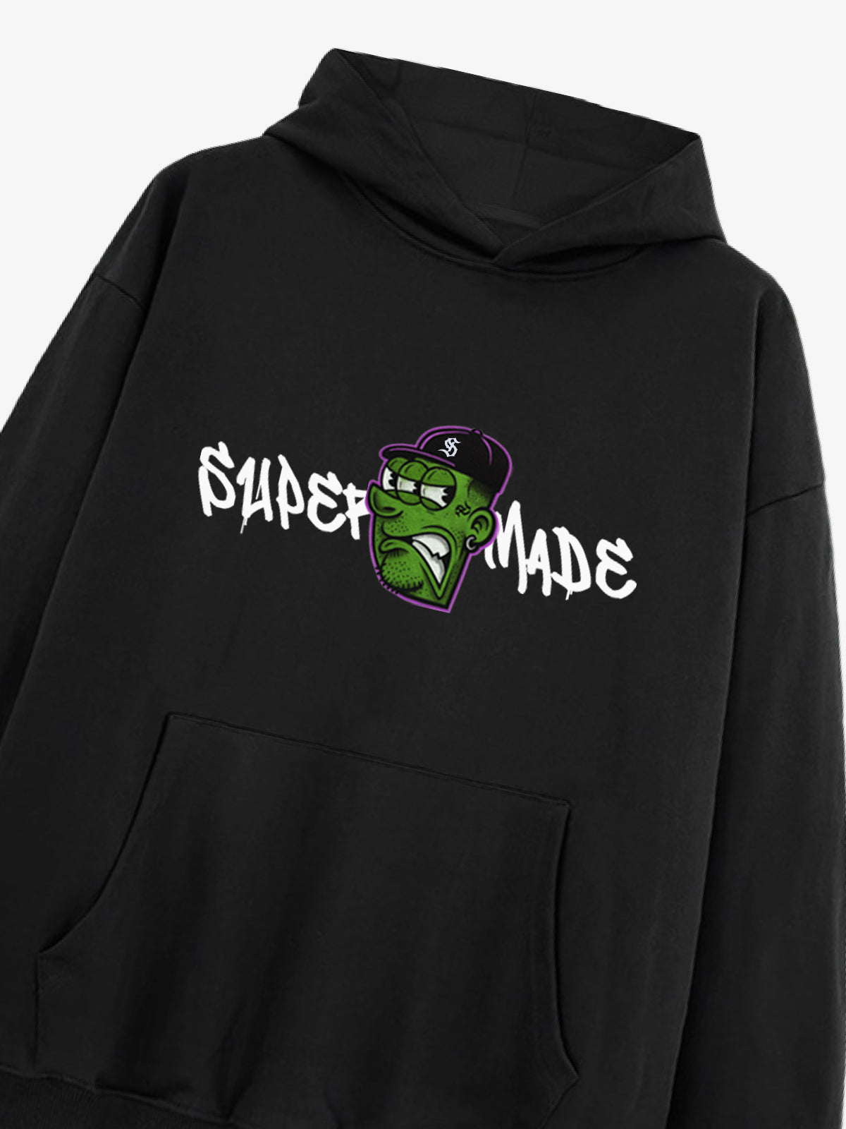 Stylish Graphic Hoodie with Unique Face Design for Casual Wear 