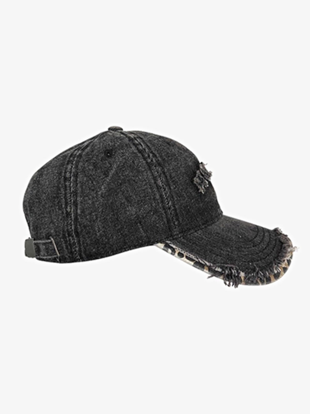 Stylish Denim Baseball Cap with Embroidered Letters for Casual Wear 