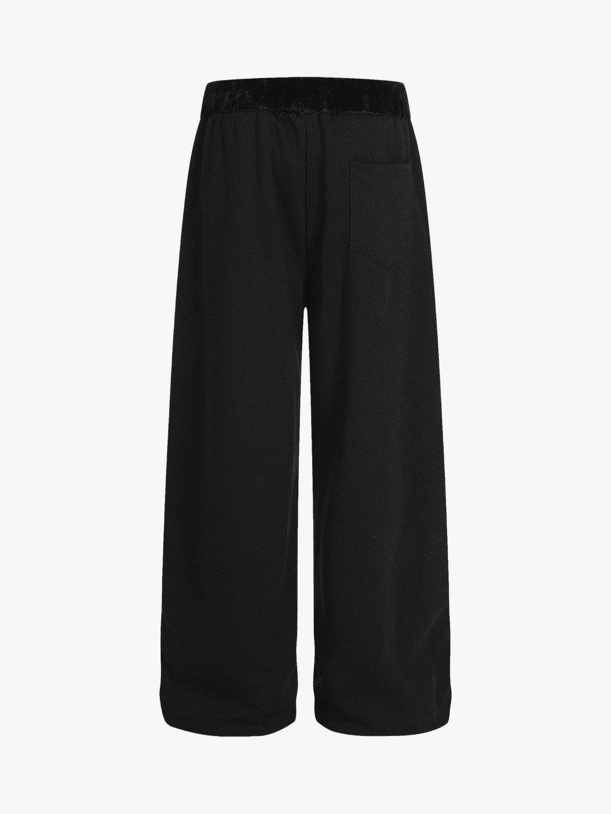 Stylish Wide-Leg Lounge Pants with Faux Fur Pom-Pom Detail 