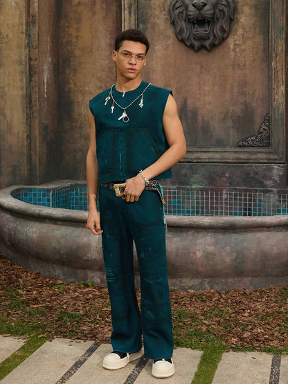 Camouflage Print Hooded Jumpsuit 