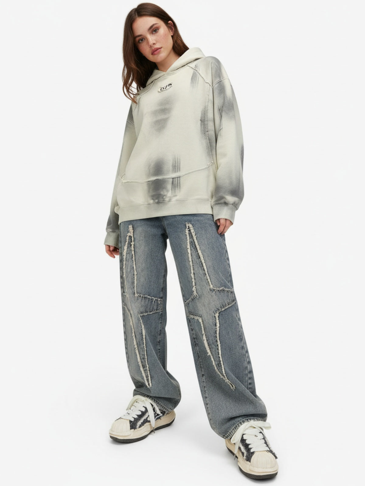 High Street Star Washed Jeans - 2150