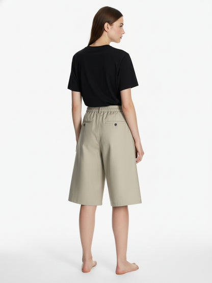 Deconstructed Drop-Effect Casual Jort