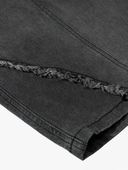 Plaid Jacket with Zipper Detail and Keychain Accessory 