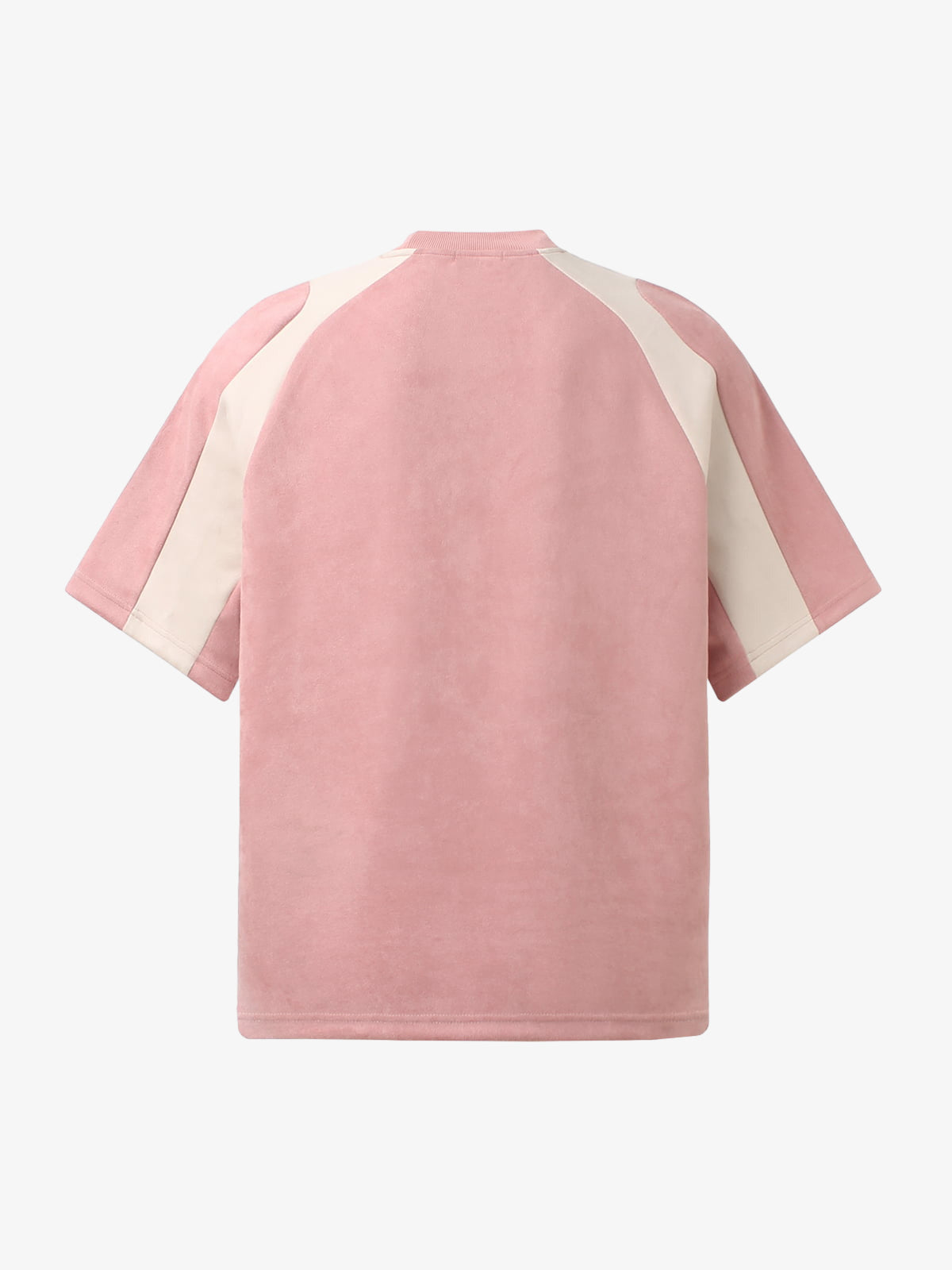 Cotton Blend Oversized Sport T-Shirt with Contrast Panels and Logo Print?