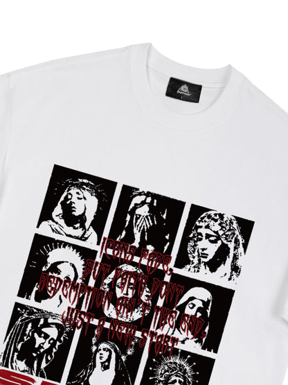 Original Saint Slogan Graphic T-Shirt 