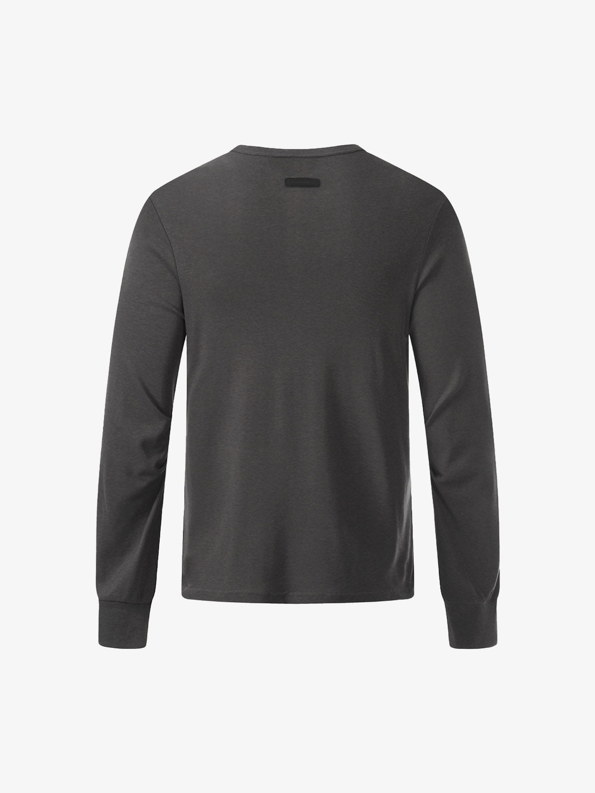 Cotton Long Sleeve Henley Shirt with Supermade Graphic Print?