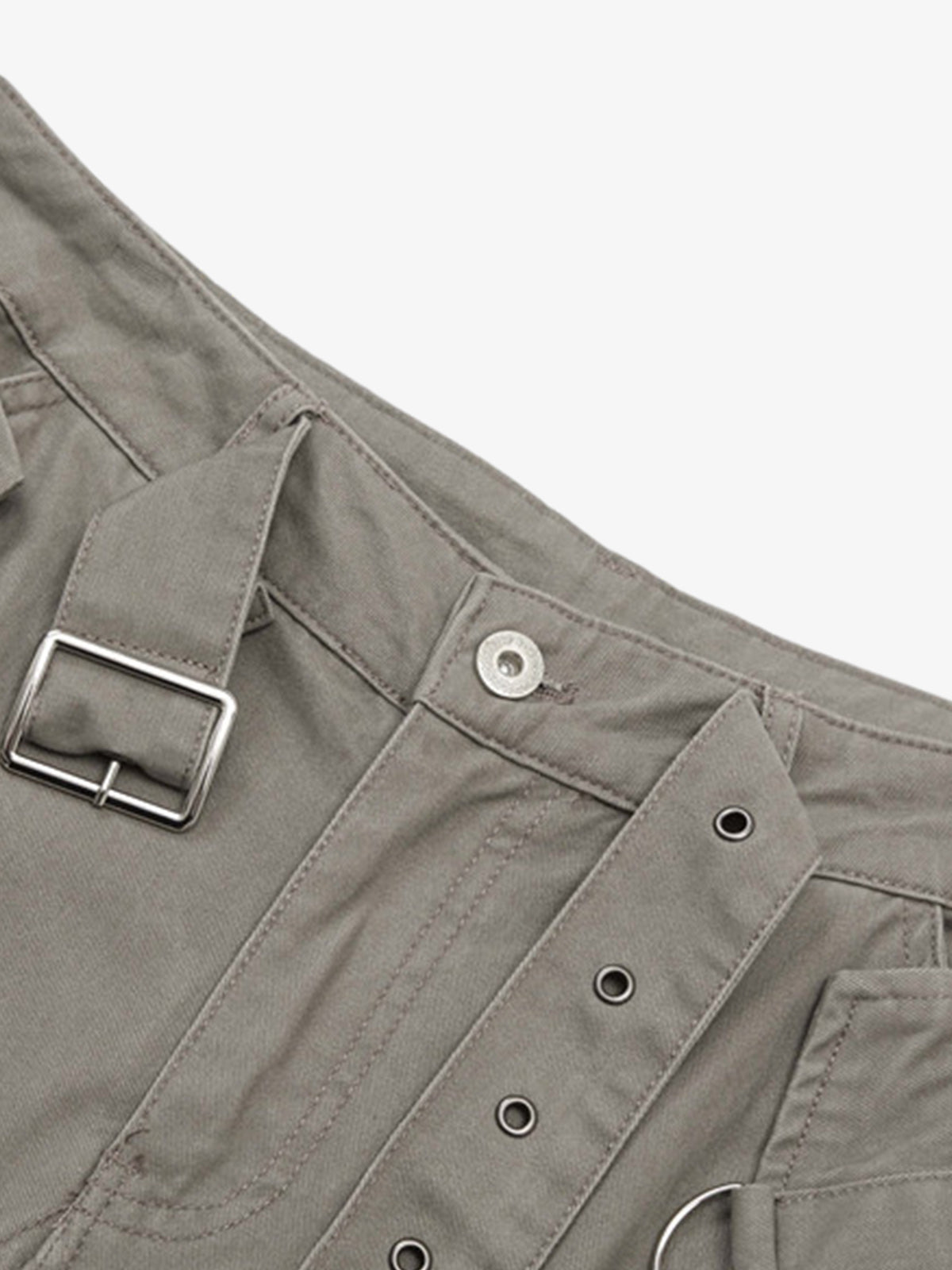 Multi-pocket Cargo Flared Pants 