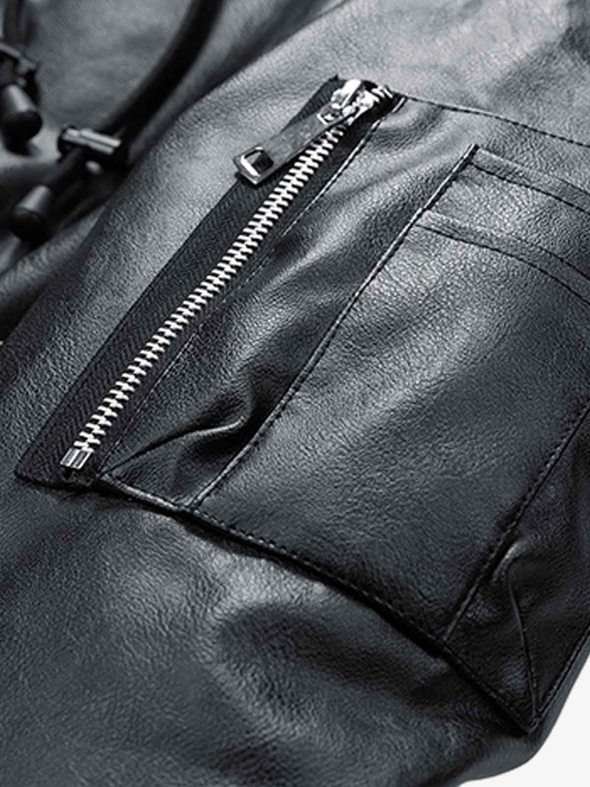 Stylish Velvet Bomber Jacket with Leather Collar for Men 