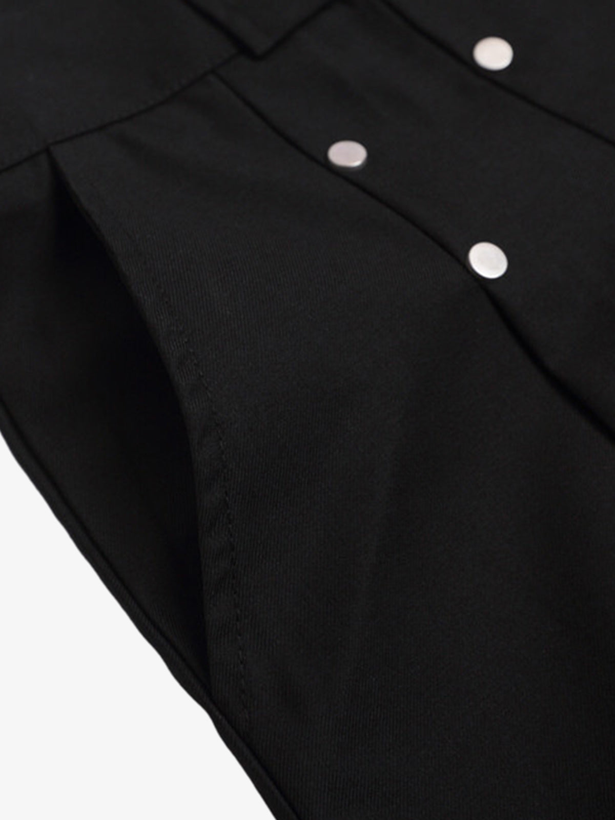 Pleated Design Pendant Decoration Baggy Shorts 