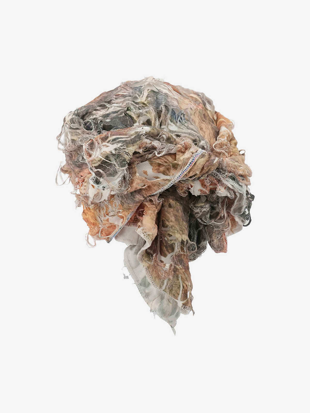 Distressed Denim Scarf with Unique Frayed Edges 