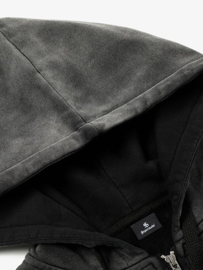 Cotton Blend Tie-Dye Hoodie with Plaid Number 23 Patch Design 