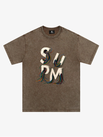 supm cable graphic T-shirt 
