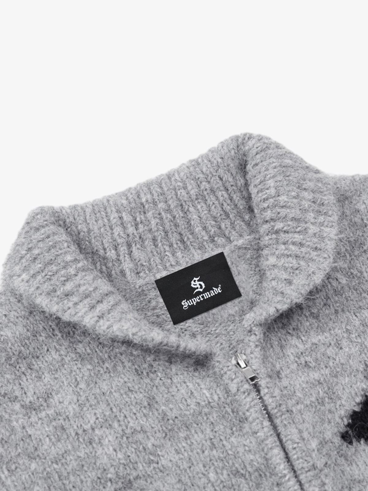 Stylish Star Pattern Zip-Up Knit Cardigan for Women 