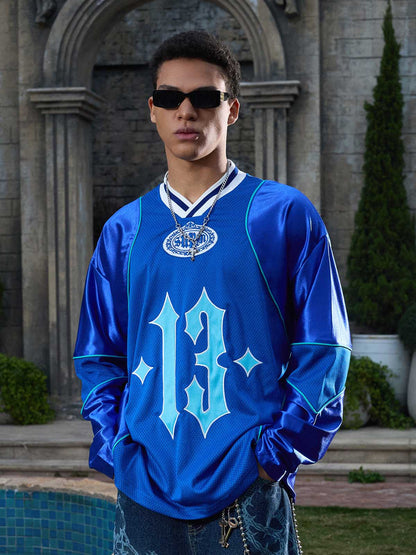 Supermade American Gothic Font Satin Mesh Jersey?