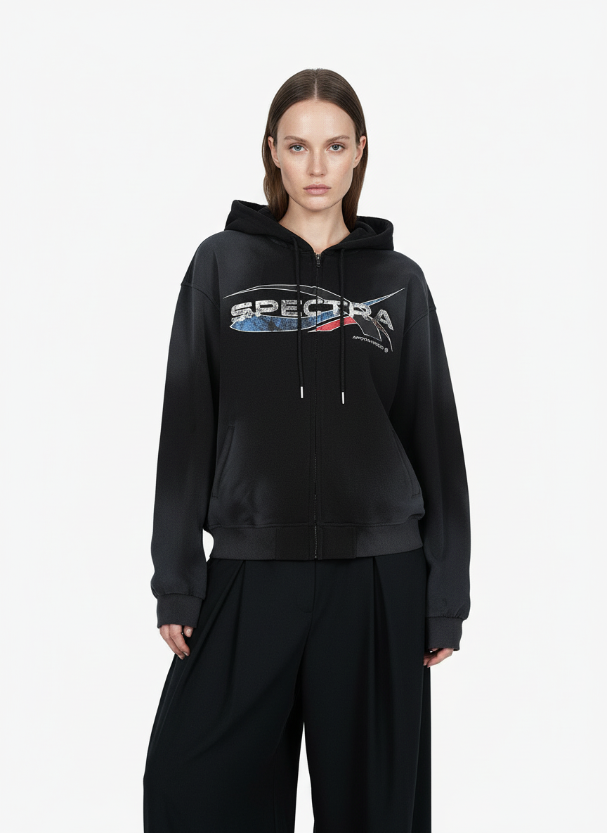 Wasteland Dirty Dyed Cardigan Hoodie