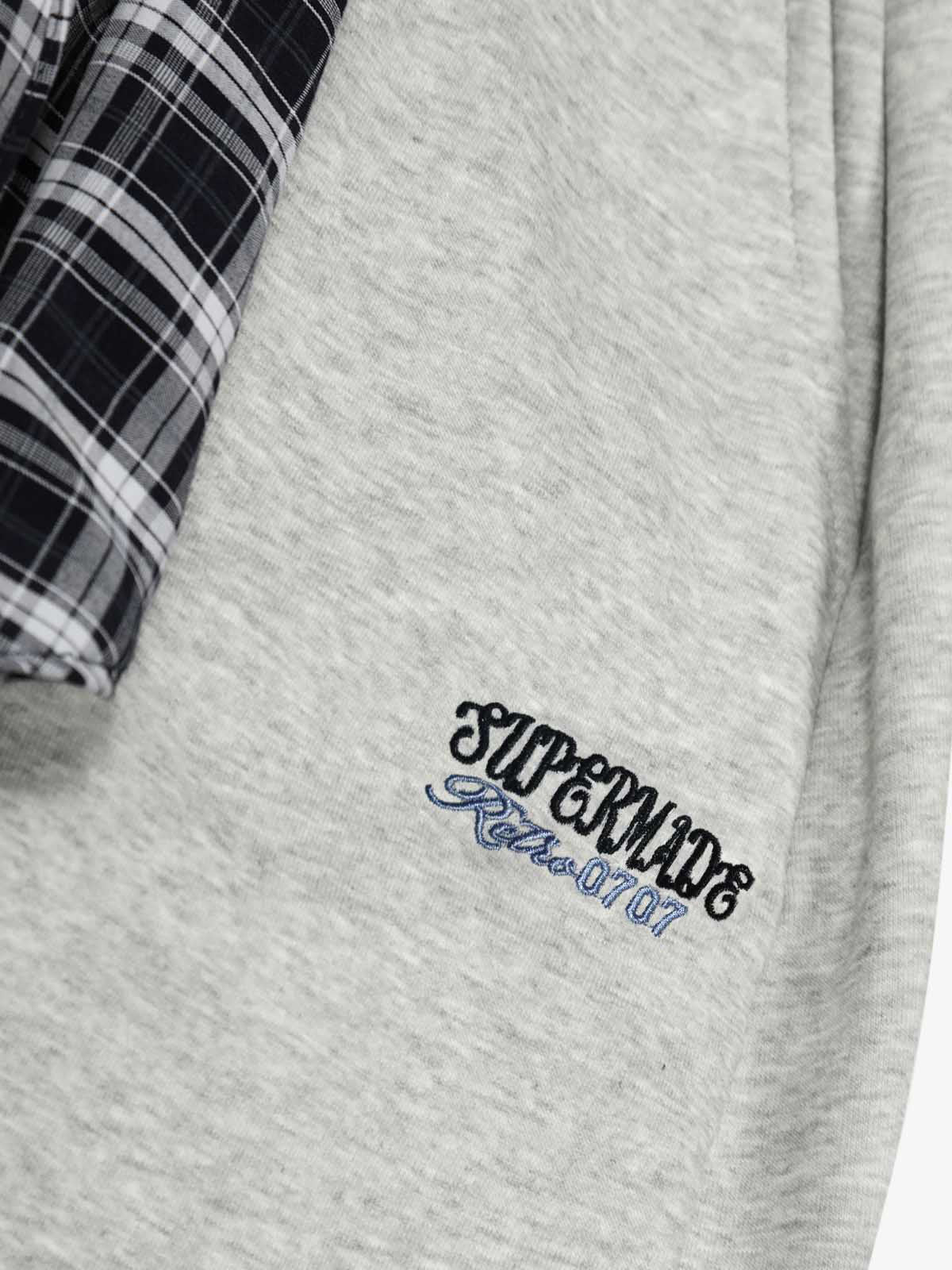 Street Detachable Plaid Waistband Machete Casual Pants