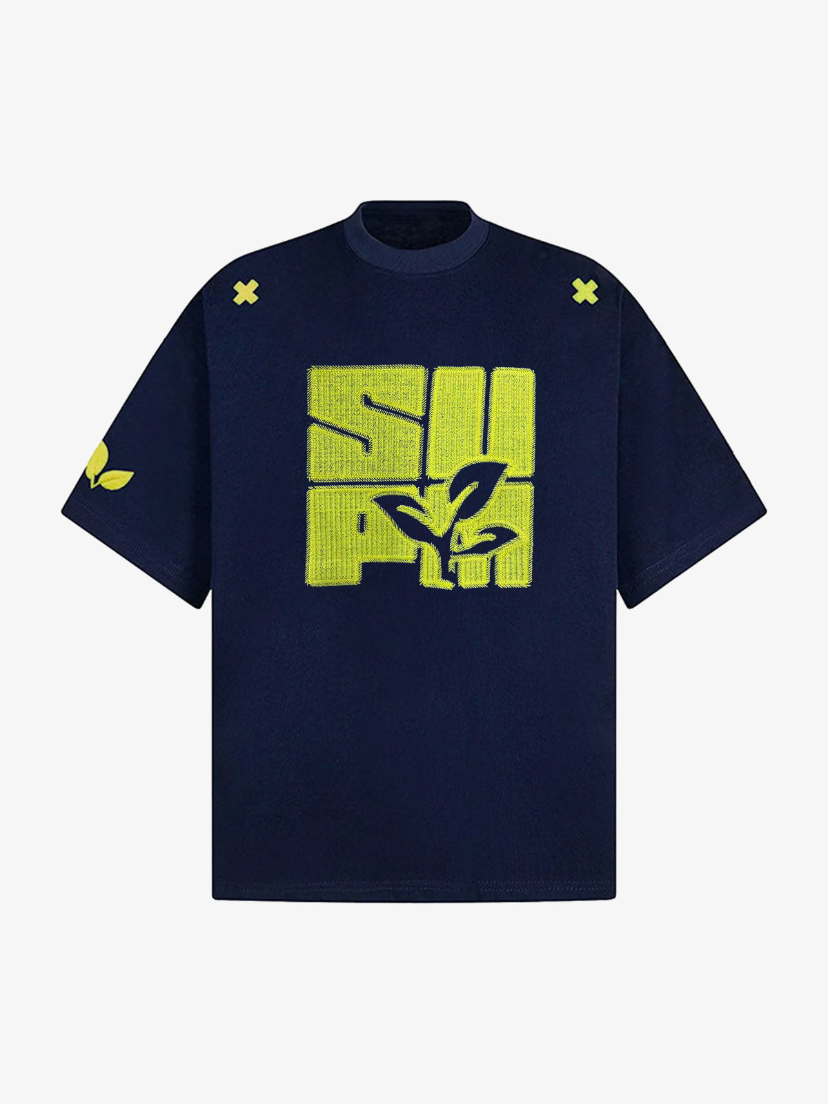 Floral Graphic Print T-Shirt - 2473 