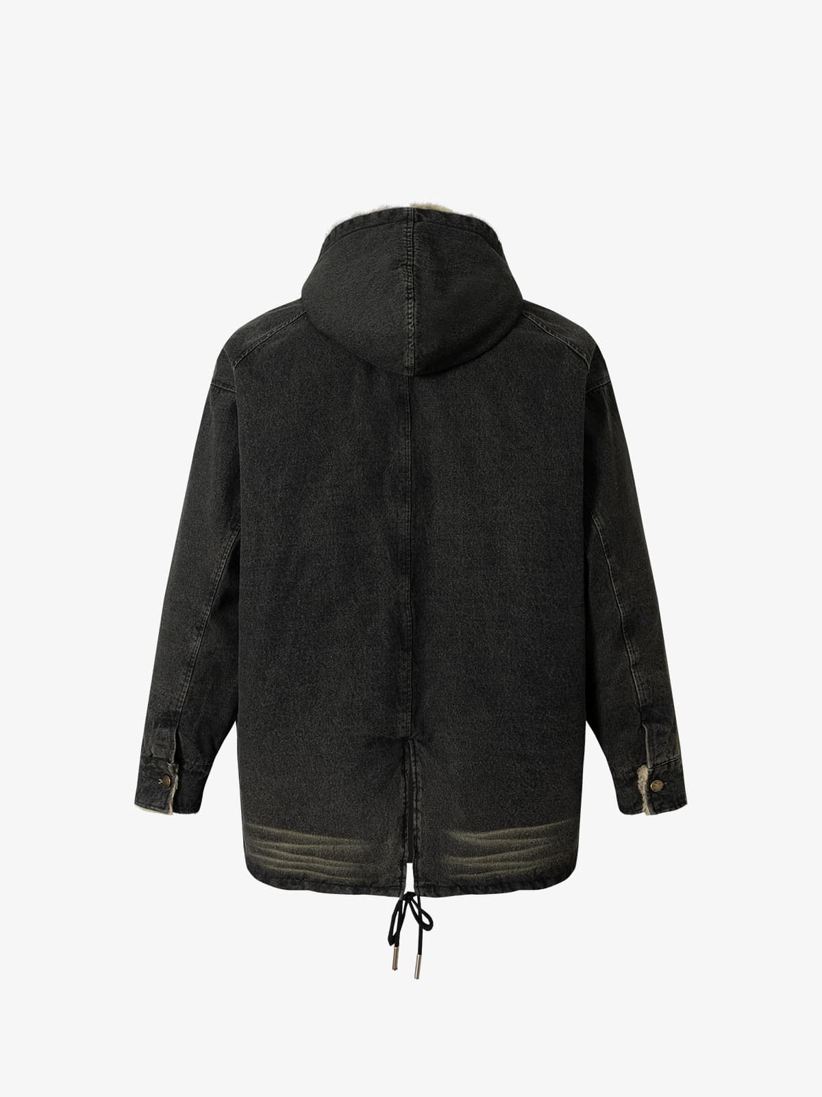 Winter-Ready Corduroy Jacket with Faux Fur Trim for Men 