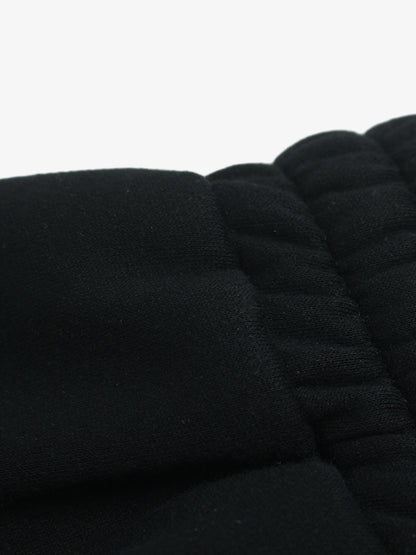 Retro Graphic Fleece-Lined Baggy Sweatpants