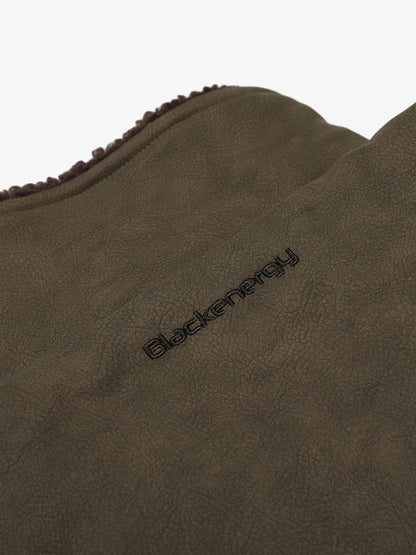 Stylish Brown Bomber Jacket with Faux Fur Collar - Perfect for Casual and Outdoor Wear 