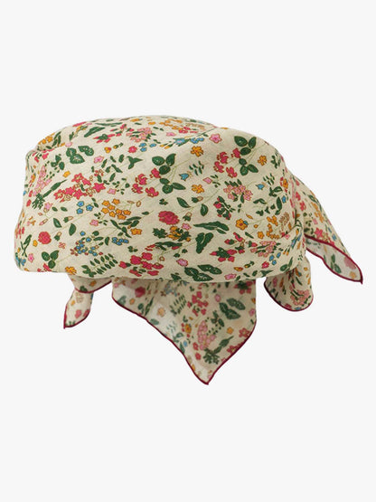 Cotton Floral Print Bandana Scarf for Women - Vintage Style Headwear with Soft Comfort and Classic Pattern?